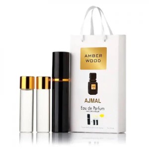 Мини парфюм  унисекс Ajmal Amber Wood 3х15 мл 